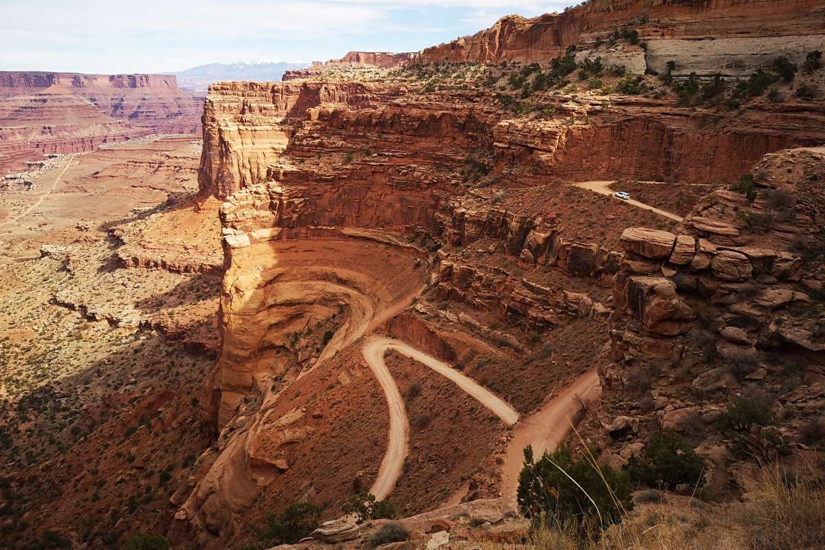 Shafer Canyon Road im Canyonlands National Park