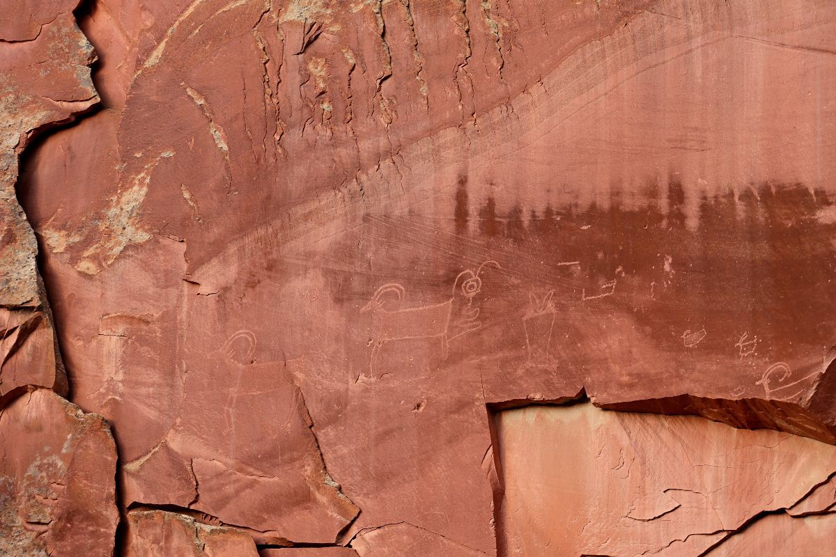 Petroglyphen im Capitol Reef